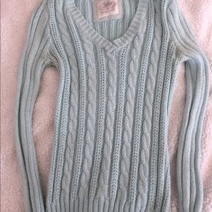 Justice sweater sz 14 girls blue with sparkles